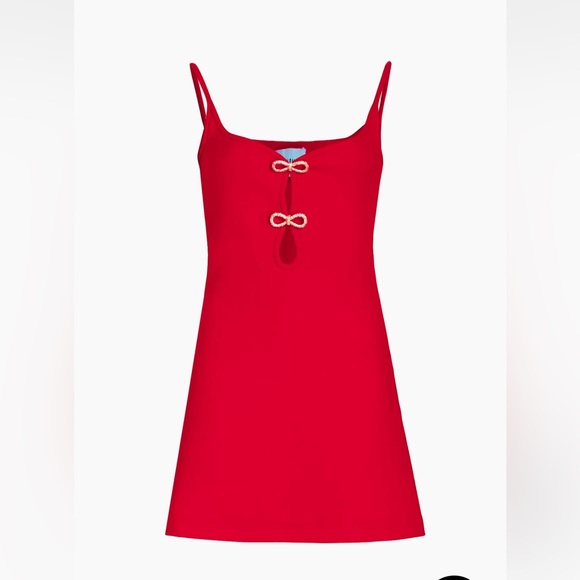 Mach & Mach
Crystal Bow & Cut-Out Minidress - Picture 1 of 3